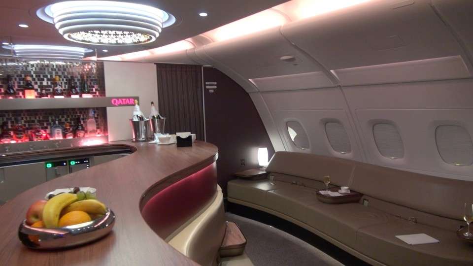 Qatar Airways A380 Lounge