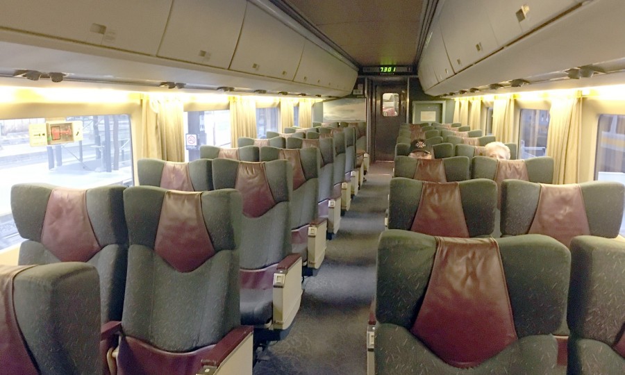 via rail power outlets